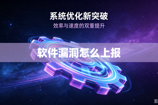 软件漏洞怎么上报