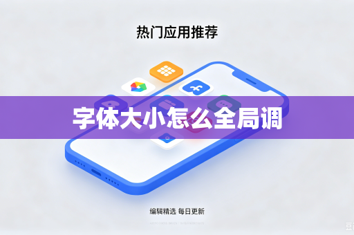 字体大小怎么全局调