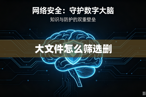 大文件怎么筛选删