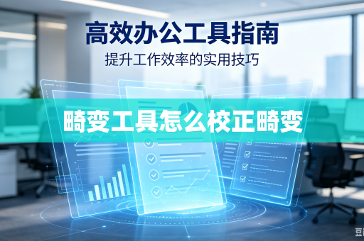 畸变工具怎么校正畸变
