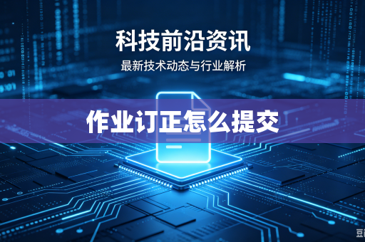 作业订正怎么提交