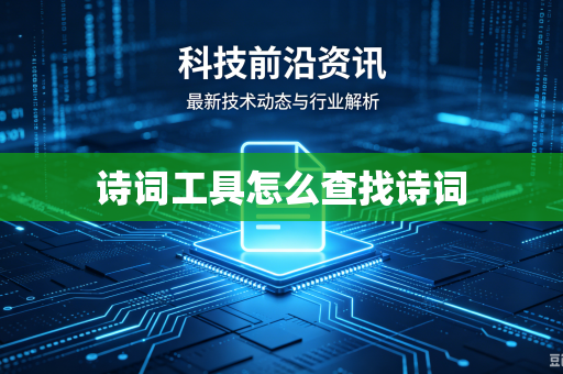 诗词工具怎么查找诗词