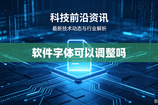 软件字体可以调整吗