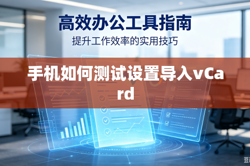 手机如何测试设置导入vCard-第1张图片-电脑手机工具软件下载 - 免费实用工具合集 | 联启科技 手机如何测试设置导入vCard-第1张图片-电脑手机工具软件下载 - 免费实用工具合集 | 联启科技