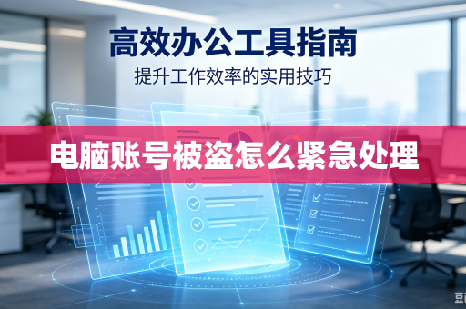 电脑账号被盗怎么紧急处理