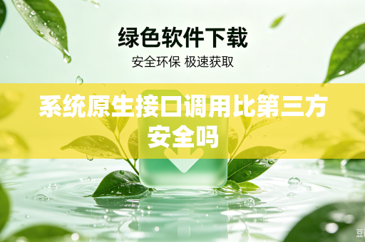 系统原生接口调用比第三方安全吗-第1张图片-电脑手机工具软件下载 - 免费实用工具合集 | 联启科技