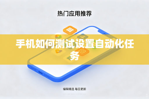 手机如何测试设置自动化任务-第1张图片-电脑手机工具软件下载 - 免费实用工具合集 | 联启科技