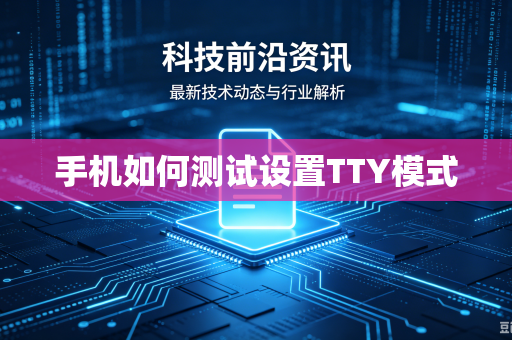 手机如何测试设置TTY模式-第1张图片-电脑手机工具软件下载 - 免费实用工具合集 | 联启科技
