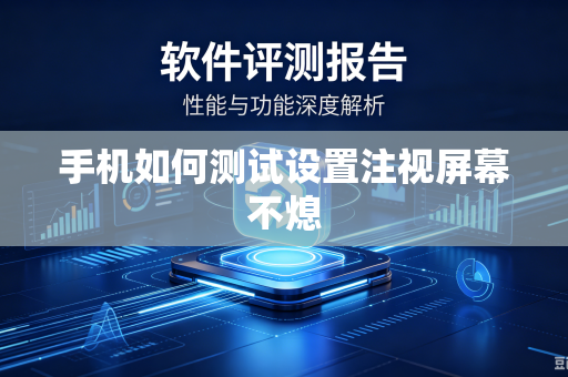 手机如何测试设置注视屏幕不熄-第1张图片-电脑手机工具软件下载 - 免费实用工具合集 | 联启科技