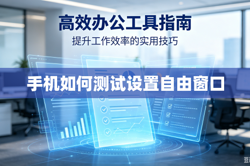 手机如何测试设置自由窗口-第1张图片-电脑手机工具软件下载 - 免费实用工具合集 | 联启科技 手机如何测试设置自由窗口-第1张图片-电脑手机工具软件下载 - 免费实用工具合集 | 联启科技