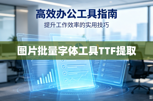 图片批量字体工具TTF提取