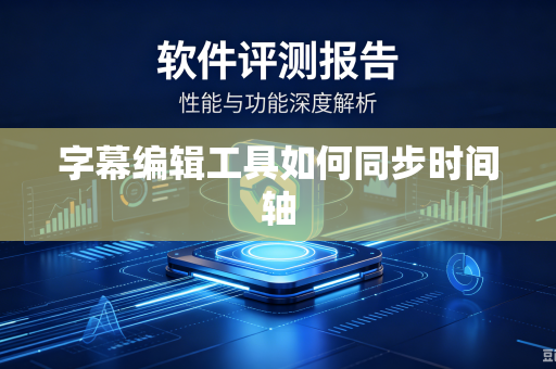 字幕编辑工具如何同步时间轴-第1张图片-电脑手机工具软件下载 - 免费实用工具合集 | 联启科技