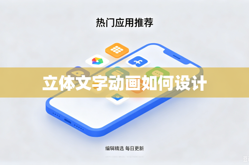 立体文字动画如何设计