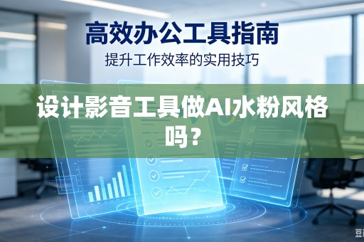 设计影音工具做AI水粉风格吗?-第1张图片-电脑手机工具软件下载 - 免费实用工具合集 | 联启科技 设计影音工具做AI水粉风格吗?-第1张图片-电脑手机工具软件下载 - 免费实用工具合集 | 联启科技