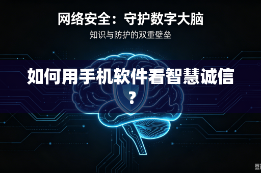 如何用手机软件看智慧诚信？