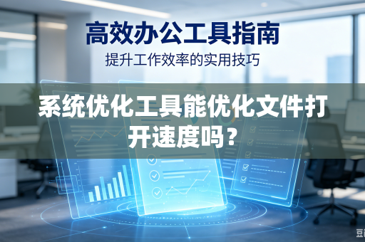 系统优化工具能优化文件打开速度吗？-第1张图片-电脑手机工具软件下载 - 免费实用工具合集 | 联启科技