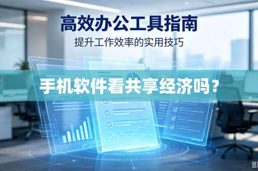 手机软件看共享经济吗？