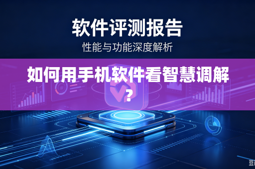 如何用手机软件看智慧调解？-第1张图片-电脑手机工具软件下载 - 免费实用工具合集 | 联启科技