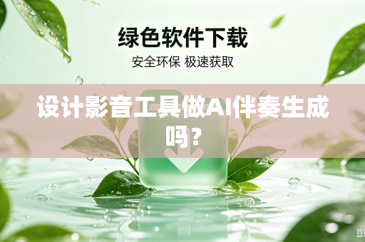 设计影音工具做AI伴奏生成吗？
