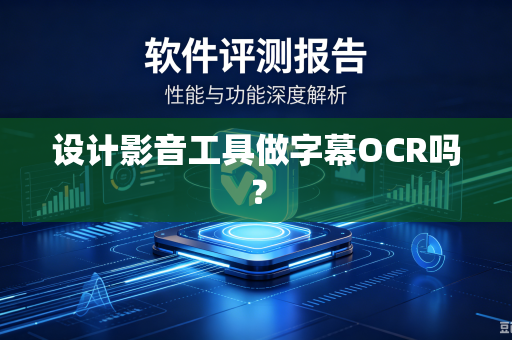 设计影音工具做字幕OCR吗？
