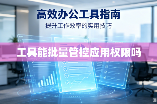 工具能批量管控应用权限吗