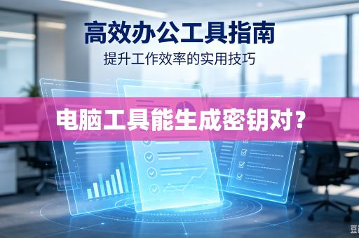 电脑工具能生成密钥对？-第1张图片-电脑手机工具软件下载 - 免费实用工具合集 | 联启科技