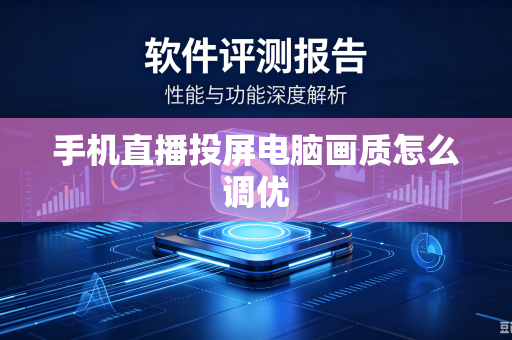 手机直播投屏电脑画质怎么调优