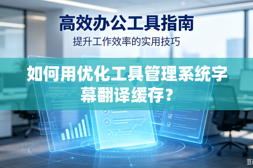 如何用优化工具管理系统字幕翻译缓存？