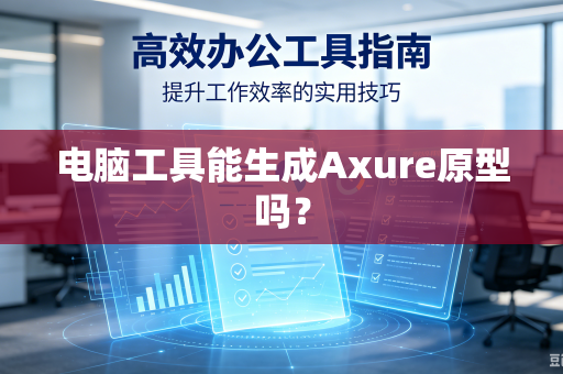 电脑工具能生成Axure原型吗？