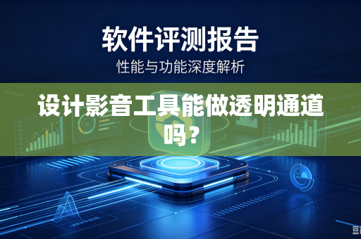 设计影音工具能做透明通道吗？
