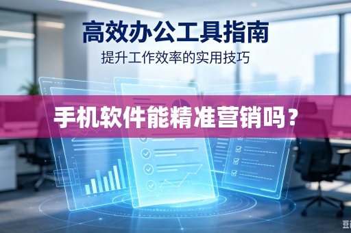 手机软件能精准营销吗？