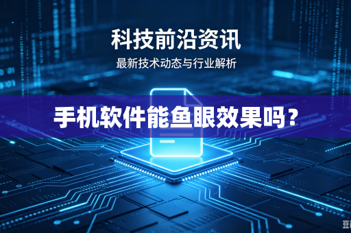 手机软件能鱼眼效果吗？