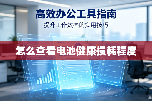 怎么查看电池健康损耗程度