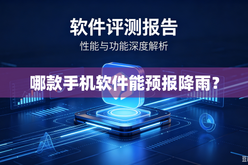 哪款手机软件能预报降雨？