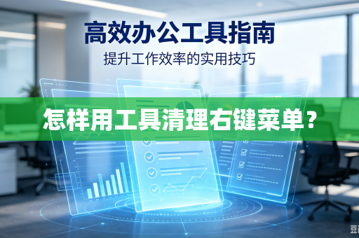 怎样用工具清理右键菜单？