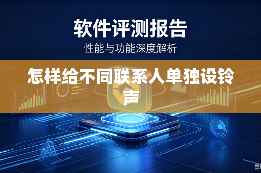 怎样给不同联系人单独设铃声