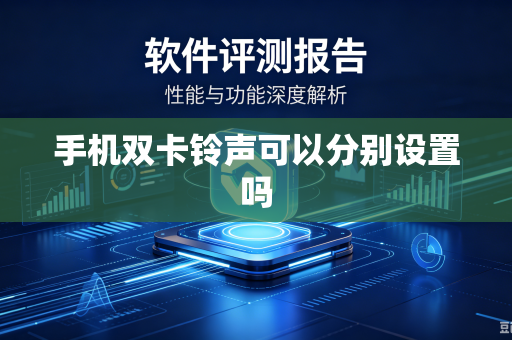 手机双卡铃声可以分别设置吗