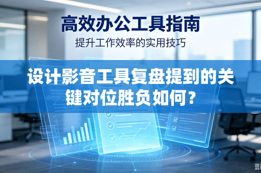 设计影音工具复盘提到的关键对位胜负如何？
