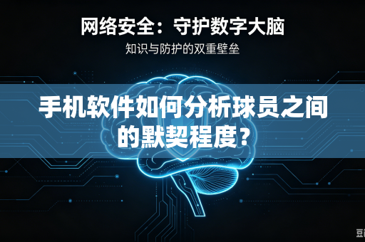手机软件如何分析球员之间的默契程度？
