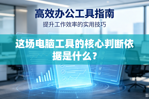 这场电脑工具的核心判断依据是什么？