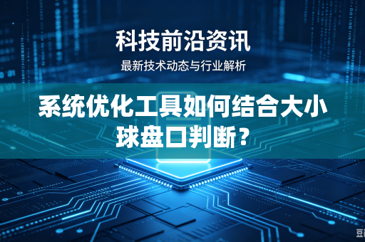 系统优化工具如何结合大小球盘口判断？