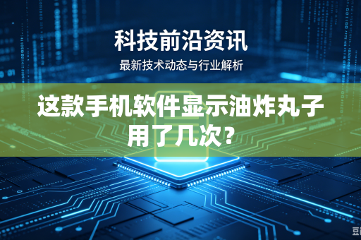 这款手机软件显示油炸丸子用了几次？