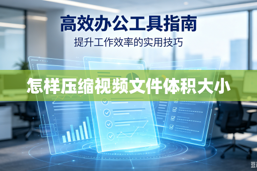 怎样压缩视频文件体积大小