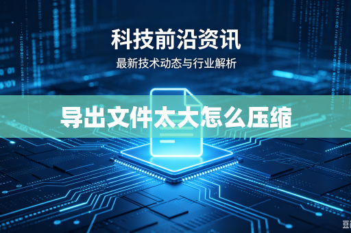 导出文件太大怎么压缩