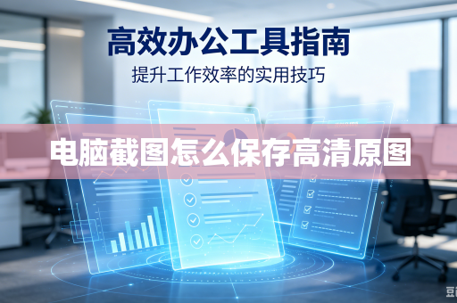 电脑截图怎么保存高清原图