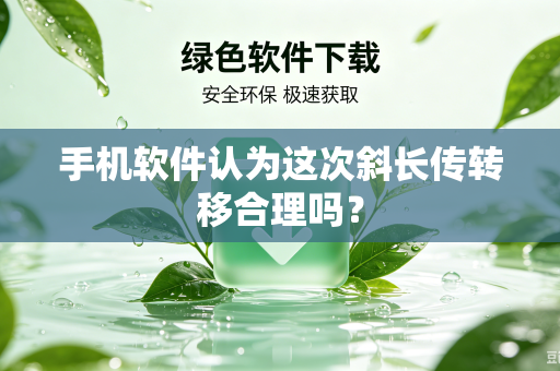 手机软件认为这次斜长传转移合理吗？