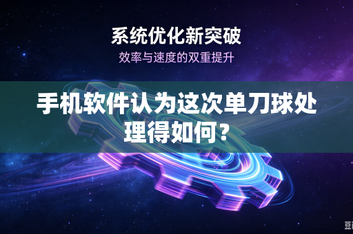 手机软件认为这次单刀球处理得如何？