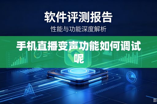 手机直播变声功能如何调试呢
