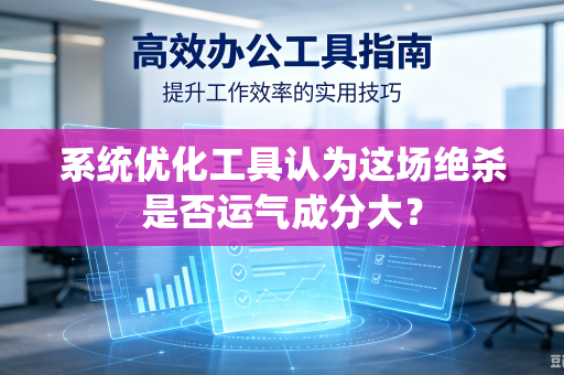 系统优化工具认为这场绝杀是否运气成分大？