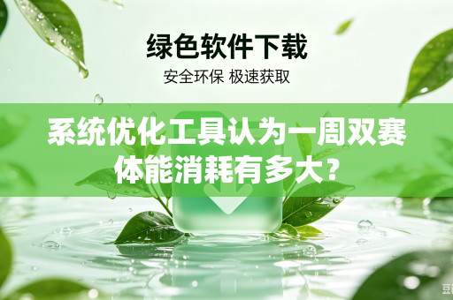 系统优化工具认为一周双赛体能消耗有多大？